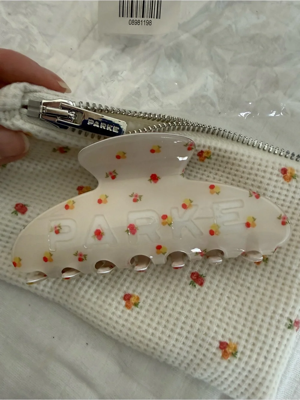 NIB PARKE Sunset Floral Claw Clip